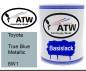 Preview: Toyota, True Blue Metallic, 8W1: 1L Lackdose, von ATW Autoteile West.